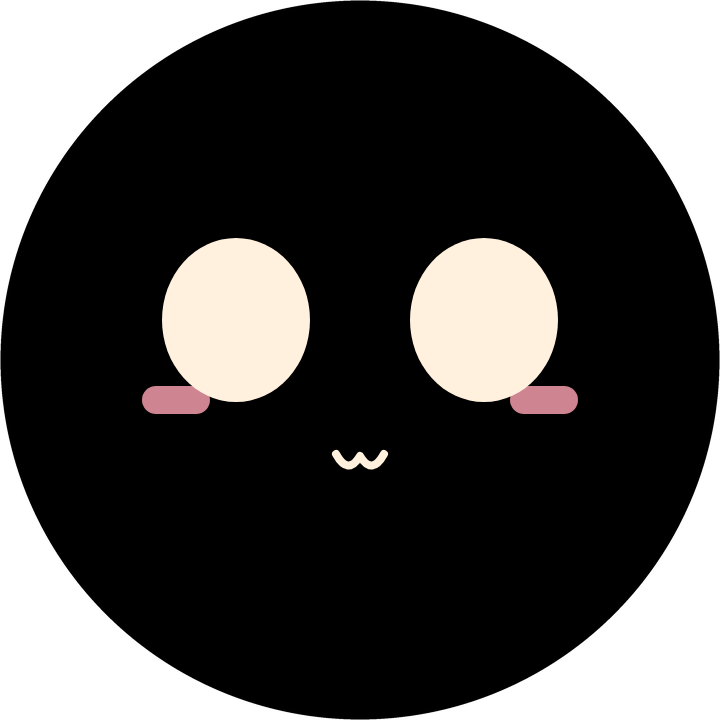 Face style one: round eyes and blush