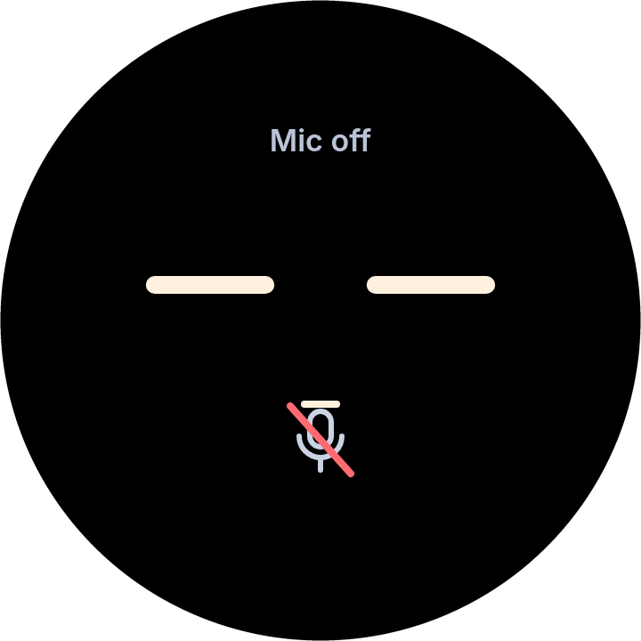 VoCat face: Mic off