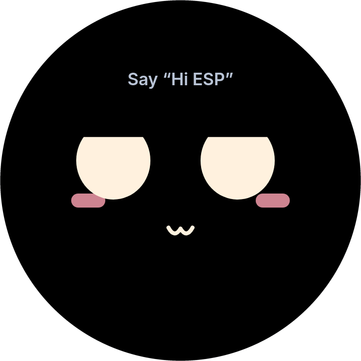 VoCat face: Waiting for “Hi ESP”