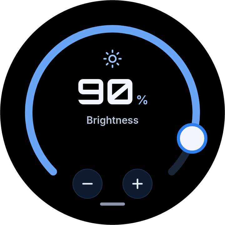 VoCat brightness dial