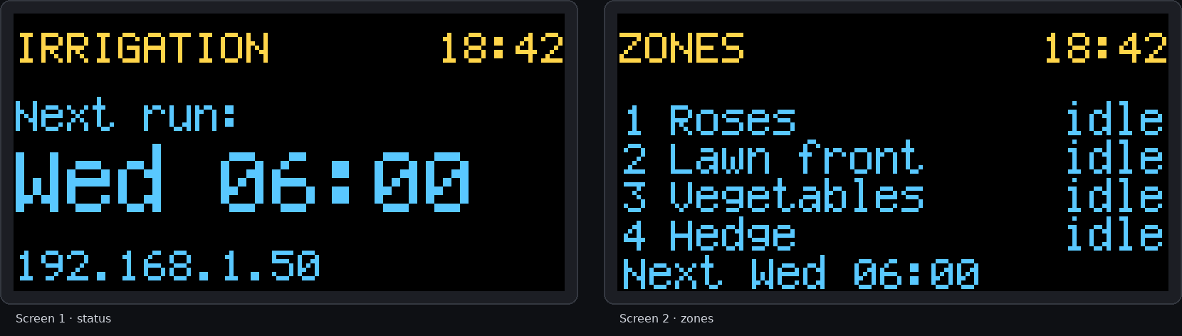 Two OLEDs while idle